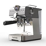 Euker Espressomaschine Siebträger 20 Bar Mit Milchaufschäumer & 1,5L Wassertank - 1200W Kaffeemaschine Mit Thermoblock-Schnellheizsystem - Kompakte Siebträgermaschine Für Küche (20BAR-1,5L)