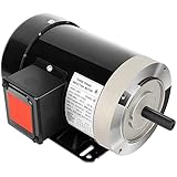 2HP Electric Motor 3450 RPM General Purpose Three Phase Motor 230V/460V 56C Frame 5/8"Shaft Diameter
