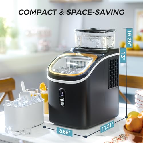 Kismile Eiswürfelbereiter, tragbare Eiswürfelmaschine mit 1,5 l abnehmbarem Wassertank, 15 kg/Tag, 16 Stück/5 Minuten, 24 Stunden Timer, selbstreinigende Eismaschine, Eismaschine für Zuhause, Büro, 6 Kismile Eiswürfelbereiter, tragbare Eiswürfelmaschine mit 1,5 l abnehmbarem Wassertank, 15 kg/Tag, 16 Stück/5 Minuten, 24 Stunden Timer, selbstreinigende Eismaschine, Eismaschine für Zuhause, Büro,