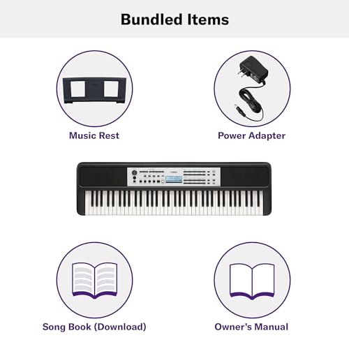 Yamaha YPTW320 Ypt-W320 76 Touch Sensitive Key Portable Keyboard thumb #3