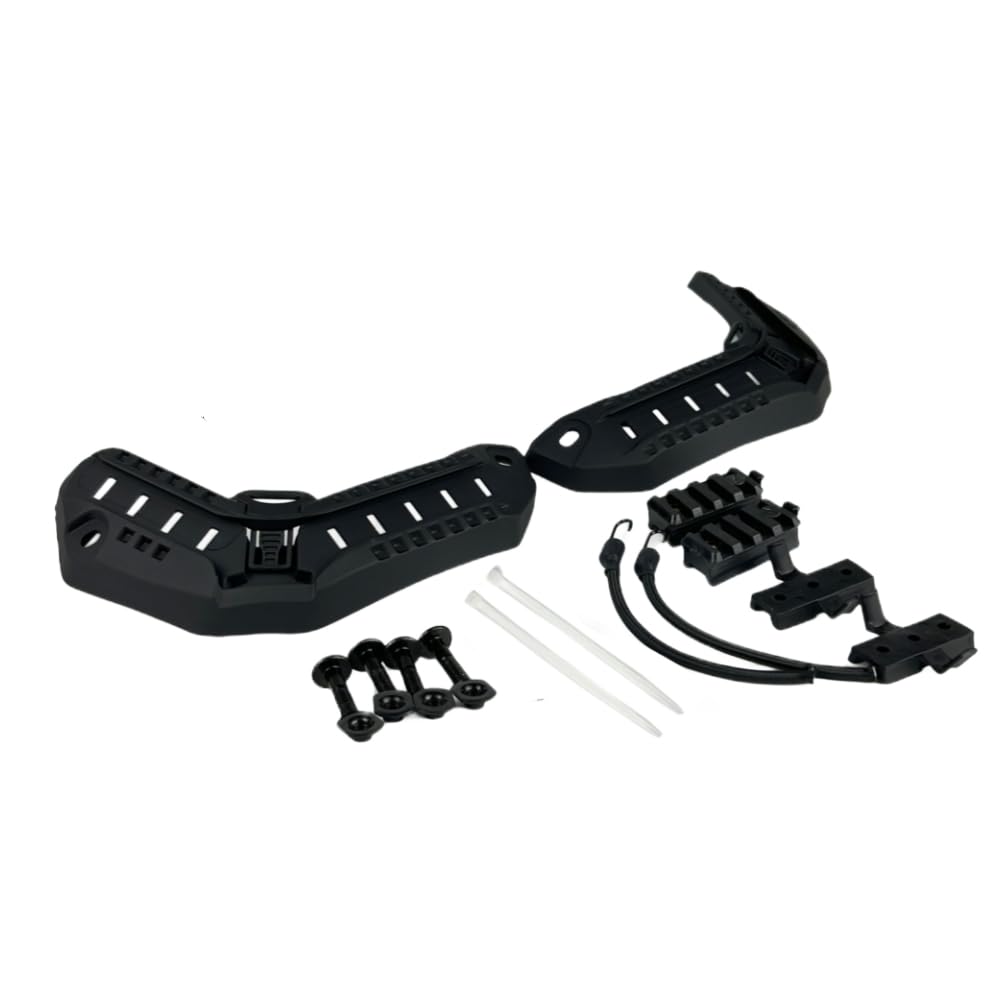 ATAIRSOFT Rail Mount Helmet Adapter Maritime Helmet Side Rail with Lanyard Mounting Screws Tactical Hunting Helmet Accessories (Black)
