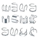 Pulsera de la oreja Hojas de oro Clip de Orejas No perforantes Joyería de pendiente de cartílago falso para regalos de mujer Procesamiento de Moda