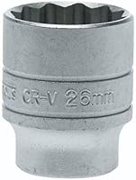 Vista 13 de Teng Tools Enchufe de cromo vanadio de 1 pulgada y 12 puntos SAE de 1/2 pulgada Herramienta mecánica Herramienta de mano - M120132-C