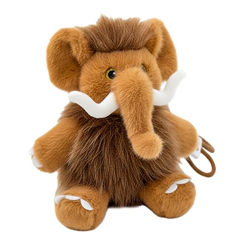 Porte-clés en peluche d'éléphant mignon et miniature pour sac à main et décoration de voiture