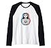 Matrioska Glitch Babushka Matryoshka Bambola Russa URSS Maglia con Maniche Raglan