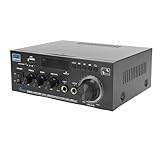 [MODES D'ENTRÉE MULTIPLES] Connectez-vous via les entrées , audio ou MIC. Prend en charge USB et carte mémoire pour des options flexibles de diffusion de musique