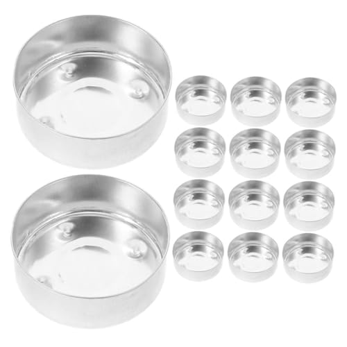 Unomor 150pcs Aluminum Candle Tins Empty Metal Tealight Holders for Scented Candles and Wax Melts - Lightweight for Projects