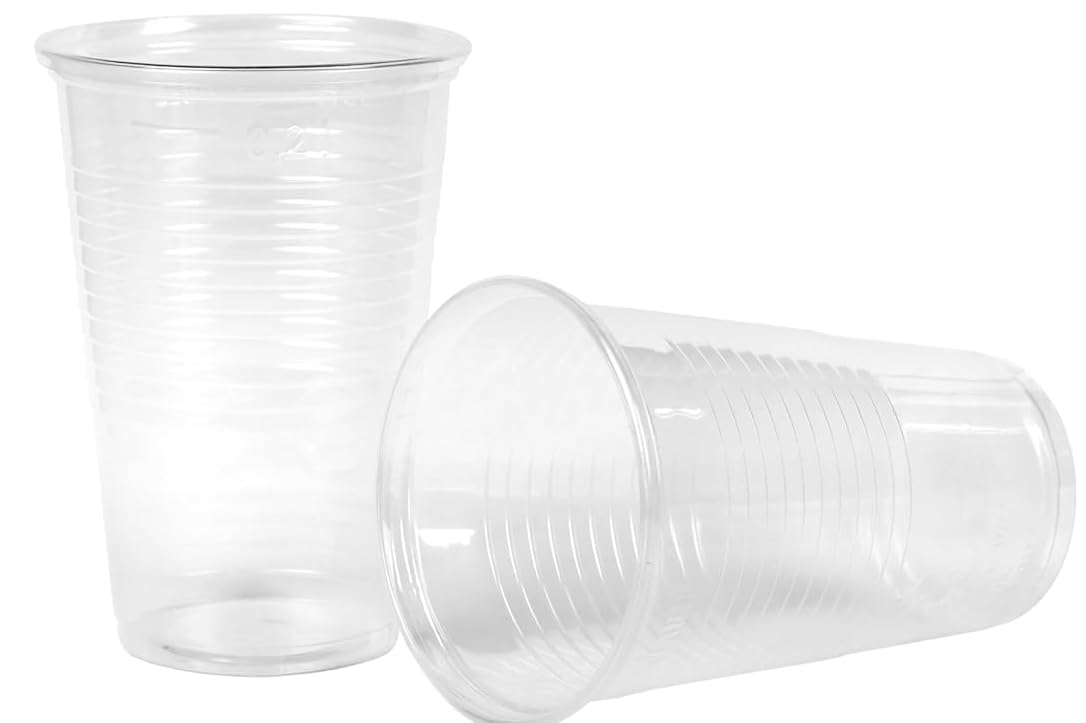Pack de 1000 Vasos de Plástico Irrompibles de 220ml - Vasos Desechables de Polipropileno Transparente para Fiestas, Eventos y Uso Diario - Reutilizables y Libres de BPA