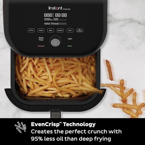 Instant Pot Vortex Plus 6 Qt 6-in-1 Air Fryer with Odor Erase Tech, Black - image 7