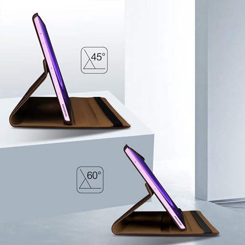 Image of TGK Rotating Cover for Samsung Galaxy Tab S10 FE 10.9 inch 2025 / Galaxy Tab S9 FE 10.9 inch / S9 11 Inch 2023 (Brown)