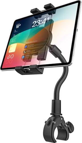 Support tablette vélo spinning GDZN avec bras extra long pour iPad et tablettes 4-13 pouces