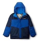 Columbia Youth Boys Mighty Mogul III Jacket, Collegiate Navy/Mountain Blue, Small