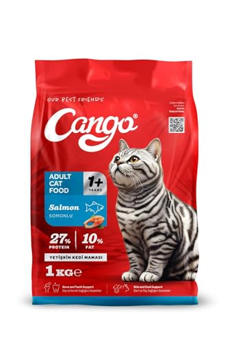 Cango Adult Cat Food - Salmon Recipe 1 Kg Omega-Rich Nutrition for Healthy Adult Cats