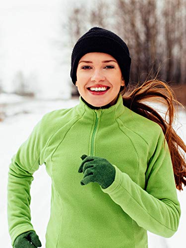 Bbto 3 Pieces Ear Warmer Headband Winter Headbands Fleece Headband For Women Men (Black) #TOP6