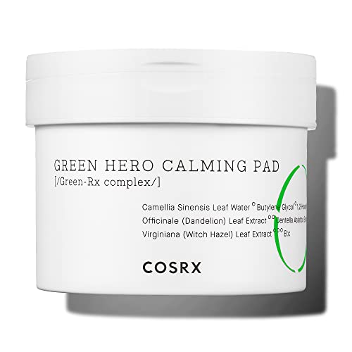 Cosrx Green Tea Cleansing Pad, Relief Redness, Face Toner For Sensitive & Irritated Skin, Soothing, Hydrating, Refreshing, 70 Pads #TOP20