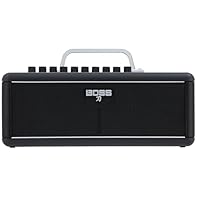 Totally wireless guitar amplifier with newly developed BOSS technology delivers rock-solid sound with ultra-low latency Compact wireless transmitter plugs into various kinds of electric guitars and charges while docked in the amp Transmitter provides...