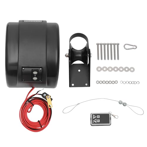 Winche eléctrico para ancla de bote 45LBS 12V con control remoto miniatura 3