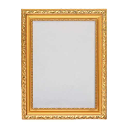 VINSPIRE Vintage a4 Gold Frame - Ornate Gold Picture Frame for a4 Photos and Artwork, Ideal for Wall Displays and Tabletop Uses, Elegant European Style, Perfect for Home Decor and Gallery Exhibit
