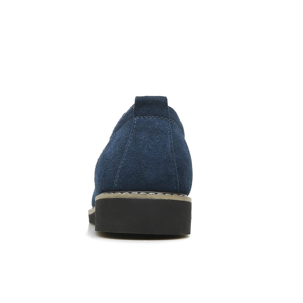 Zapatos Oxford de ante para hombre, estilo clásico británico, mocasines con borlas para uso casual y de negocios, suela suave para conducir