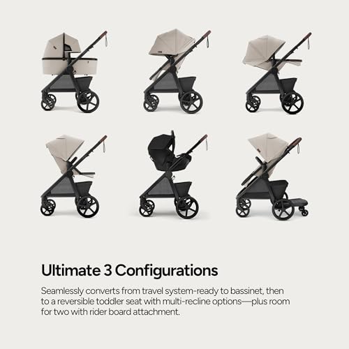Image of Mompush Ultimate 3 Full Size Stroller, Extendable Seat, Infant to Toddler