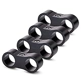 MNJ MOTOR 6AN Hose Separator Clamp - Pipe Fixing Clamps Aluminum Alloy Hose Fitting Adapter...