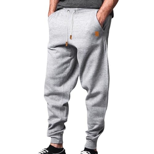 Sweatpants for Men Fashion Elastic Waist Drawstring Joggers Outdoor Running Casual Solid Color Pockets Sweatpants2