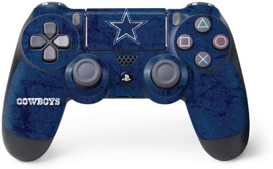 Vista 22 de Skinit Calcomanía para juegos compatible con el controlador de PS4, diseño de logotipo retro de los Dallas Cowboys de la NFL con licencia