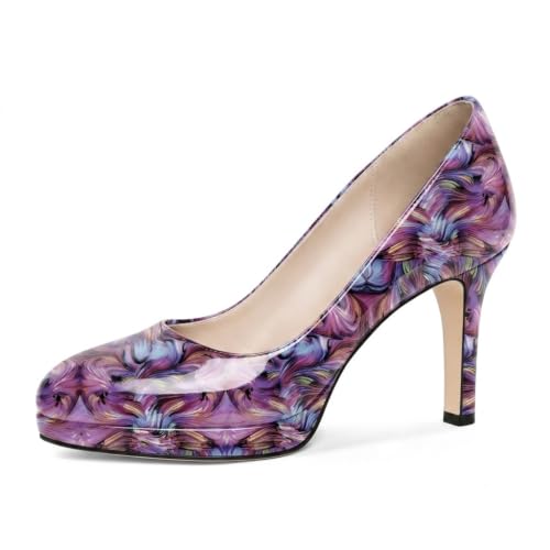 SAMMITOP Women's Stiletto High Heels Platform Pumps Shoes Matte Black US 13 by SAMMITOP