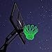 AYNEFY Nylon Basketball Net, 19.7in Self Luminous Green Replacement Net for Night Trainning, Strong & Durable with Easy Install, Indoor and Outdoor Use
