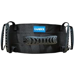 LAMBOX Gait Belt Transfer Belt with Plastic Handles-Medical Nursing Safety Patient Assist for Occupational & Physical Therapy, Seniors with Metal Buckle 55″