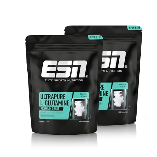 ESN Ultrapure L-Glutamine, 2 x 500 g Pulver, Aminosäure - made in Germany
