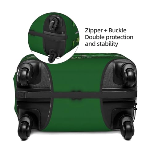Happy St. Patrick's Day Print Travel Suitcase Cover Luggage Protector with Elastic Anti Scratch for Carry On4