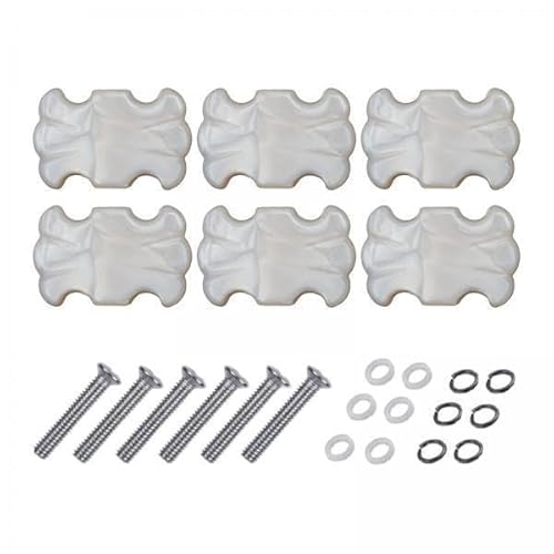 T Tooyful 3x 6x ギターチューニングペグキャップチューナーボタンノブ耐久性のある修復ツールフェルールとネジ付きアコースティックギターフォークギター用