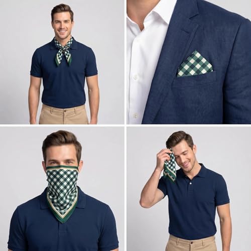 Image of Single Pack Bandanas 60s Premium Cotton Soft Thin Handfeel Large Handkerchief for Men and Women