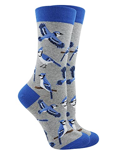 Blue Jay Bird Socks for Women Gift for Bird Lovers