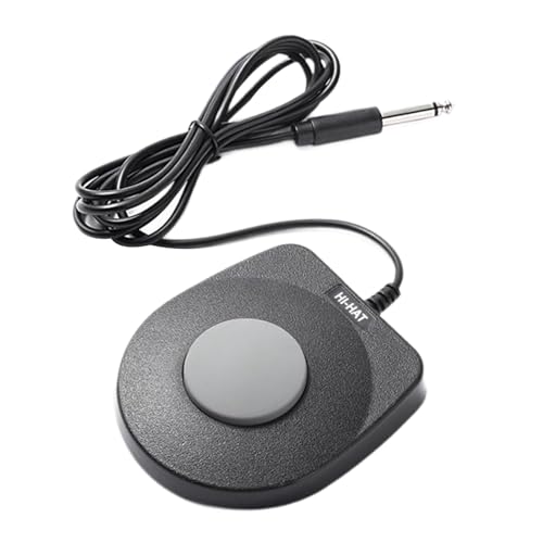 JISADER Pedal de sostenido compacto, piezas de instrumentos musicales, Pedal de tambor electrónico multifunción Universal, Pedal para tambor, Pianos digitales, 6.5 Interfaz única