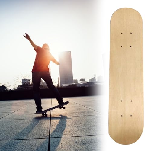Skateboard pour enfants d'exposition en bois blanc et structure érable - 7