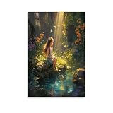YUXINYUE Pixie Fairy Poster;Wandbild Kunstdruck 