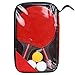 SJF Juego de Ping Pong de Tenis de Mesa, Paquete de 2 Jugadores, Bolas de 3 Estrellas, Estuche de Almacenamiento portátil, Juego Completo de Tenis de Mesa con Velocidad Avanzada, Control y Giro