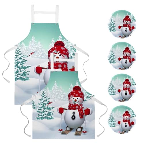 Tablier de cuisine avec broches lot de 2 pour nettoyage et maison