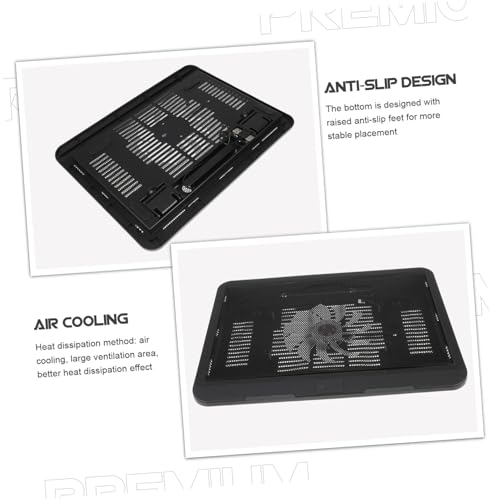 Base de refrigeración para laptop con ventilador silencioso y luz LED miniatura 3