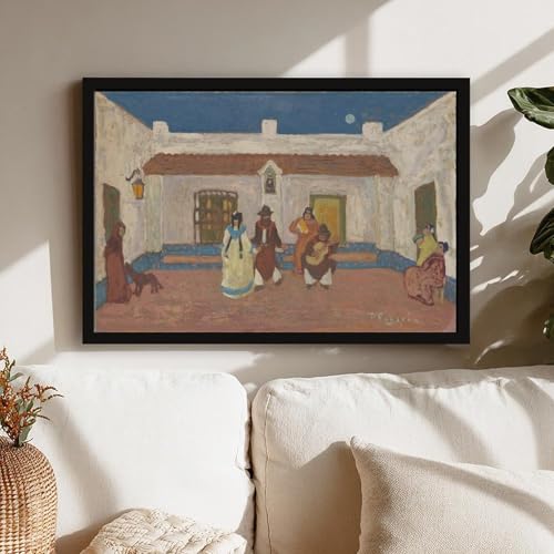 Affiche Danse créole Pedro Figari impression sur toile art mural