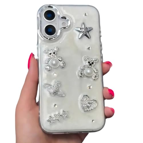 Image of PEEPERLY Back Cover Case for iPhone 15 Scratch Resistant Anti-Slip TPU Shockproof Protective Durable Heart Fantasy Case