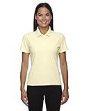 D & Jones Women's Performance Polo, Transparent Yell, Small