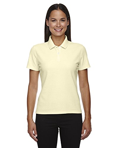 D & Jones Women's Performance Polo, Transparent Yell, Small