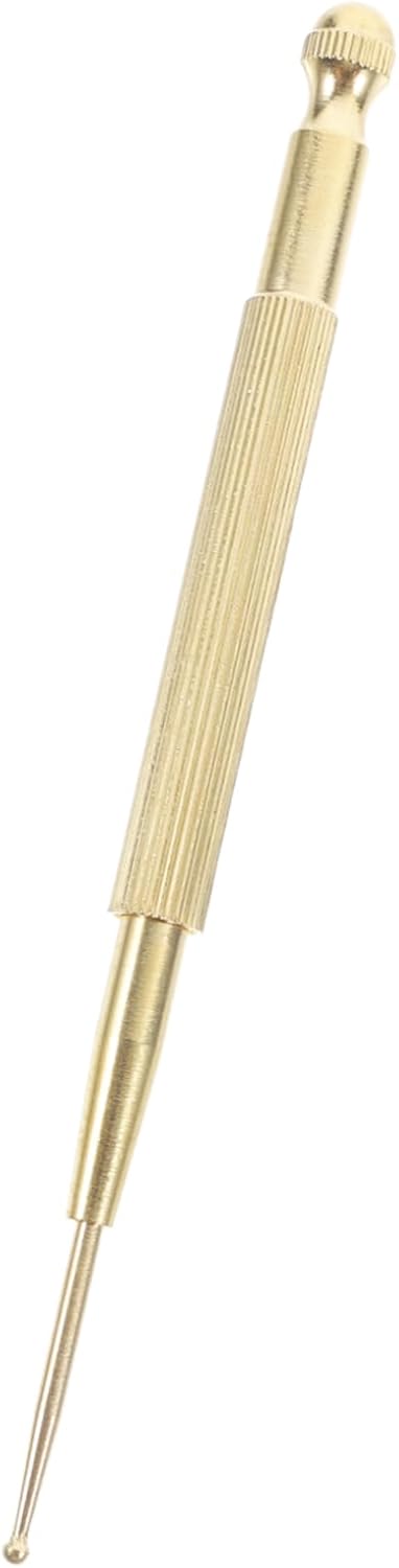 NOLITOY Handheld Brass Massager Pen Acupoint Needle Muscle Relaxation Tool Facial Massage for Full Relaxation