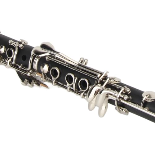 Clarinete de Baquelite de 17 Teclas Bb Tune Com Pano de Limpeza Mola Chave de Fenda Caixa Instrument