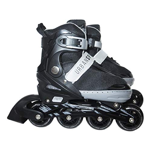 Patins Inline Preto Urbansports Regulável do 36/39 Multilaser
