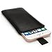 iGadgitz Premium Black Leather Pouch Sleeve Case Cover for Apple iPhone 6 6S 7 7S Plus 5.5