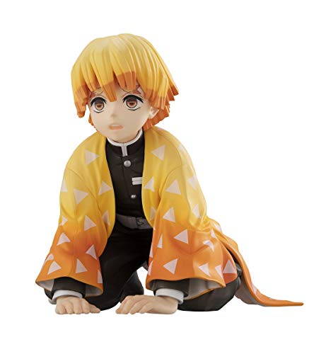 Megahouse G.E.M. Series Demon Slayer Kimetsu No Yaiba Palm Size Zeni-kun Zenitsu Agatsuma 75mm PVC Figure